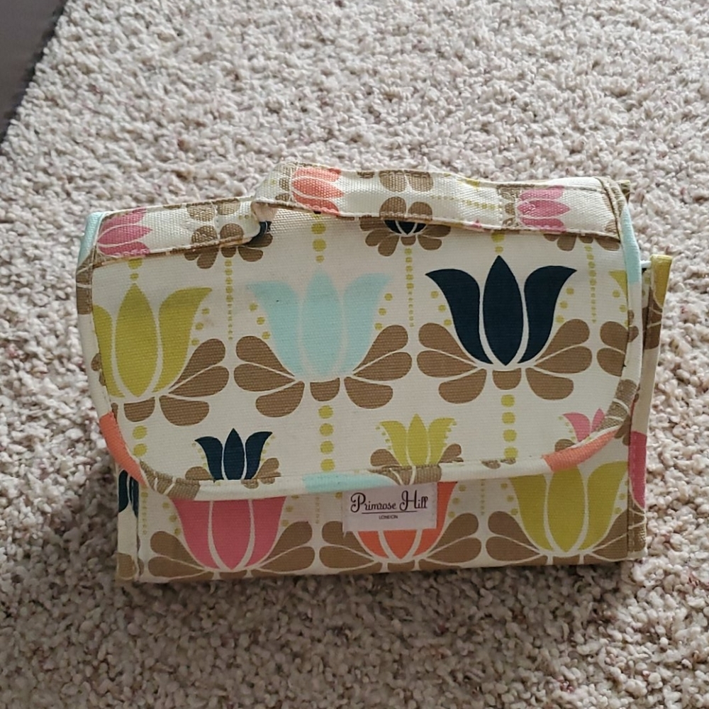 primrose hill triangle cosmetic bag